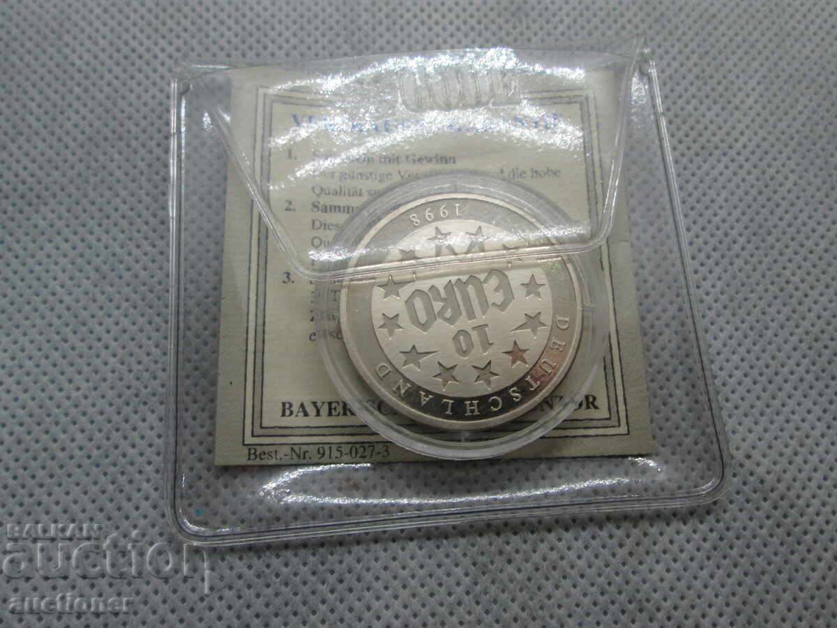 MEDAL, PLAQUE 10 EURO GERMANY-1998 - 6 MEDAL, PLAQUE 10 EURO GERMANY-1998 - 6