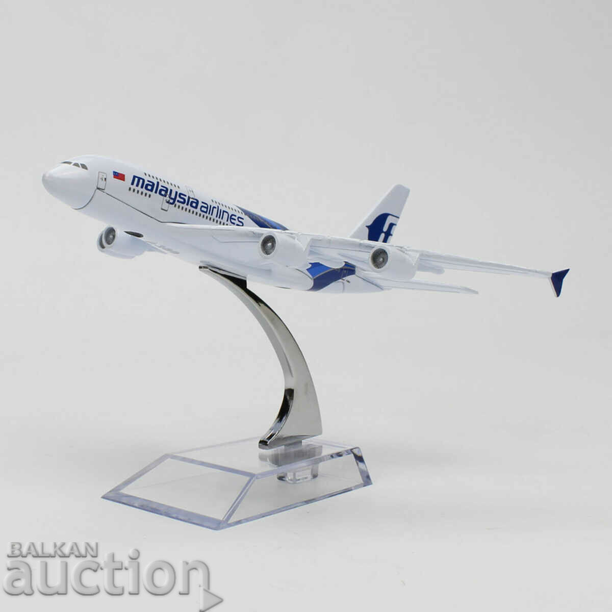 Delivery of Airbus 380 airplane model model Malaysia Airline metal A380