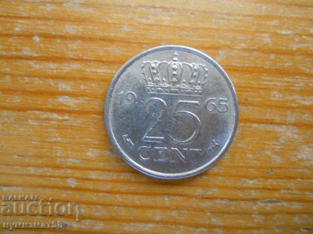 25 cents 1965 - Netherlands