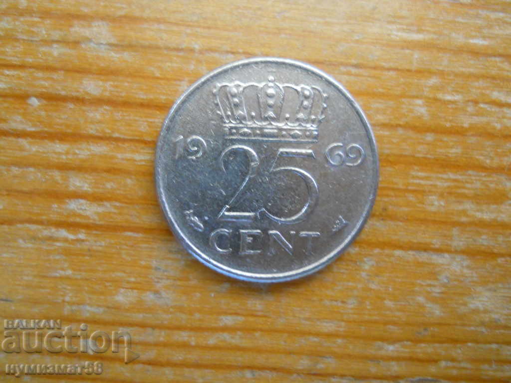 25 cents 1969 - Netherlands