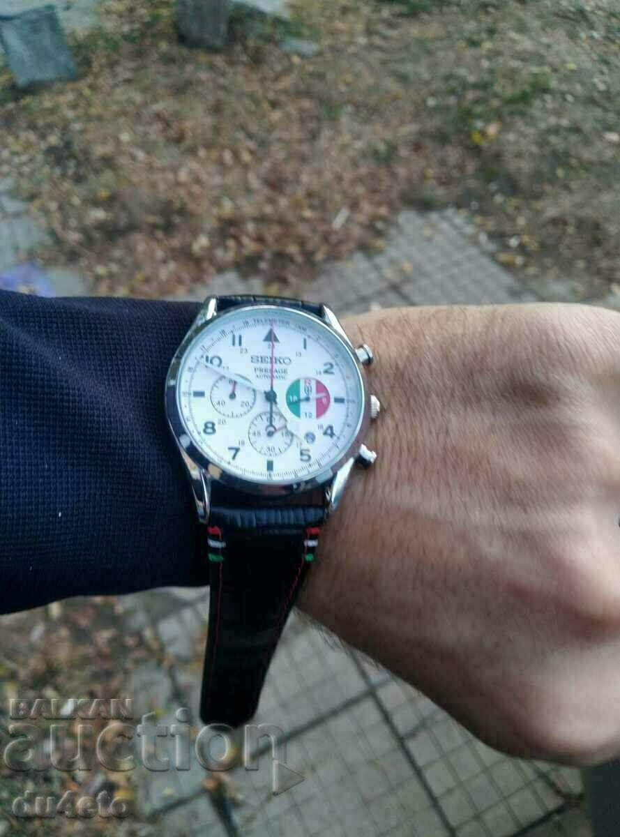 SEIKO Presage Casual Men's Quartz Watch Leather with price 125.00 BGN | € 63.91 SEIKO Presage Casual Men's Quartz Watch Leather with price 125.00 BGN | € 63.91