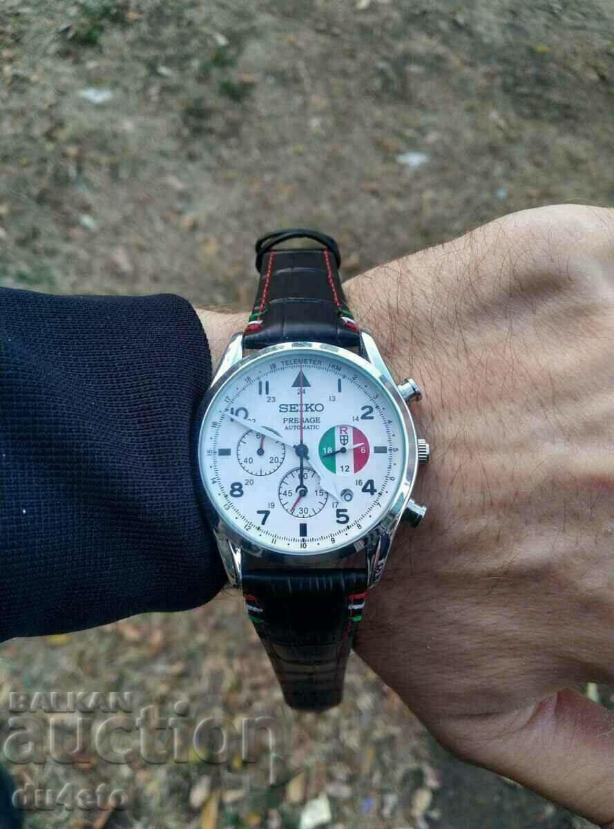 Auction SEIKO Presage Casual Men's Quartz Watch Leather Auction SEIKO Presage Casual Men's Quartz Watch Leather