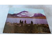 Postcard Pirin Temnoto Ezero with Kamenitsa Peak
