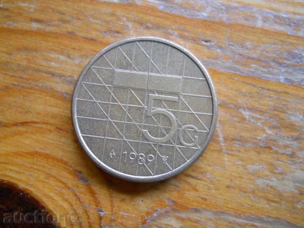 5 guldeni 1989 - Olanda