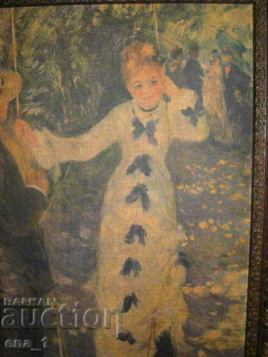 Livrarea O reproducere magnifică a picturii „Pe leagăn” de Renoir