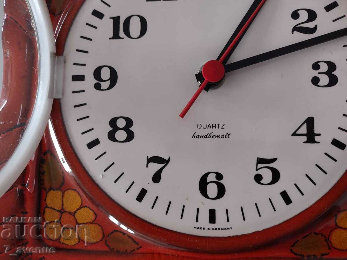 Κεραμικό ρολόι τοίχου Γερμανία ζωγραφισμένο στο χέρι 8.11.2023 - 5 Κεραμικό ρολόι τοίχου Γερμανία ζωγραφισμένο στο χέρι 8.11.2023 - 5