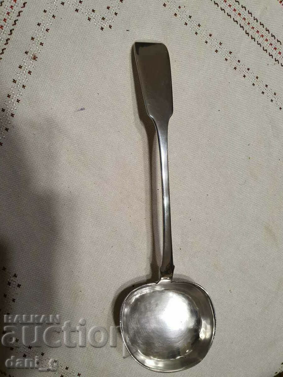 Silver ladle. Czarist Russia