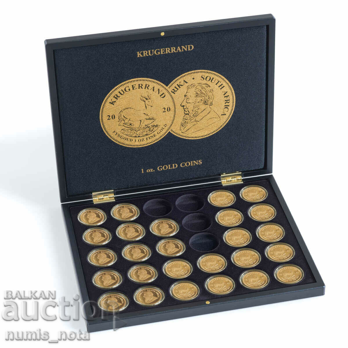 luxury box for 30 gold coins of 1 oz. Krugerrand with price 98.00 BGN | € 50.11 luxury box for 30 gold coins of 1 oz. Krugerrand with price 98.00 BGN | € 50.11