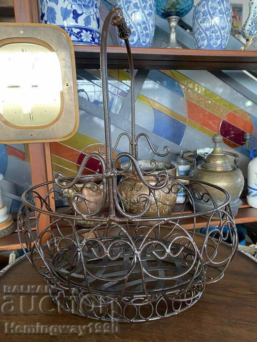 Metal vintage basket