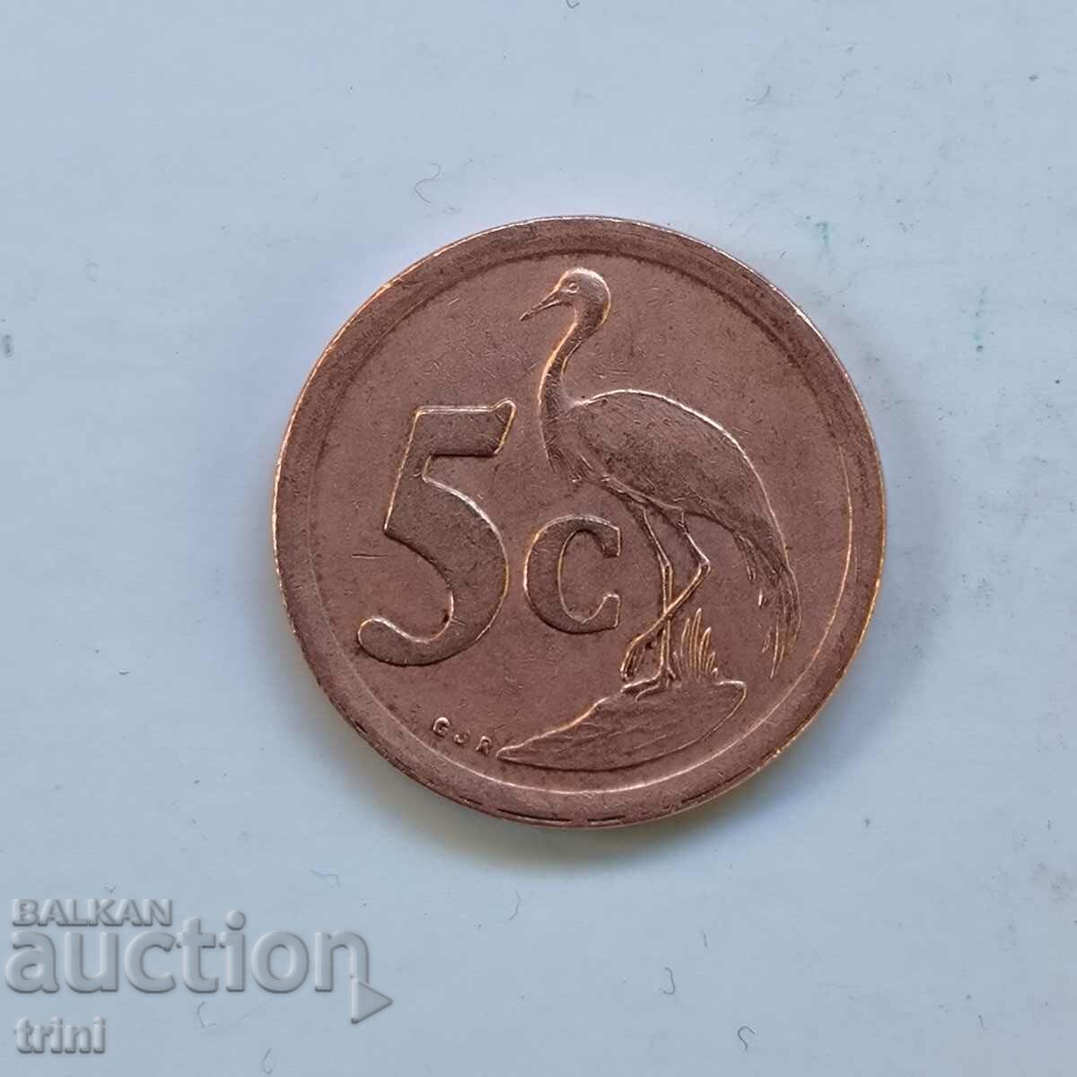 Южна Африка 5 цента 1993 година