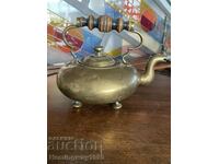Antique brass kettle