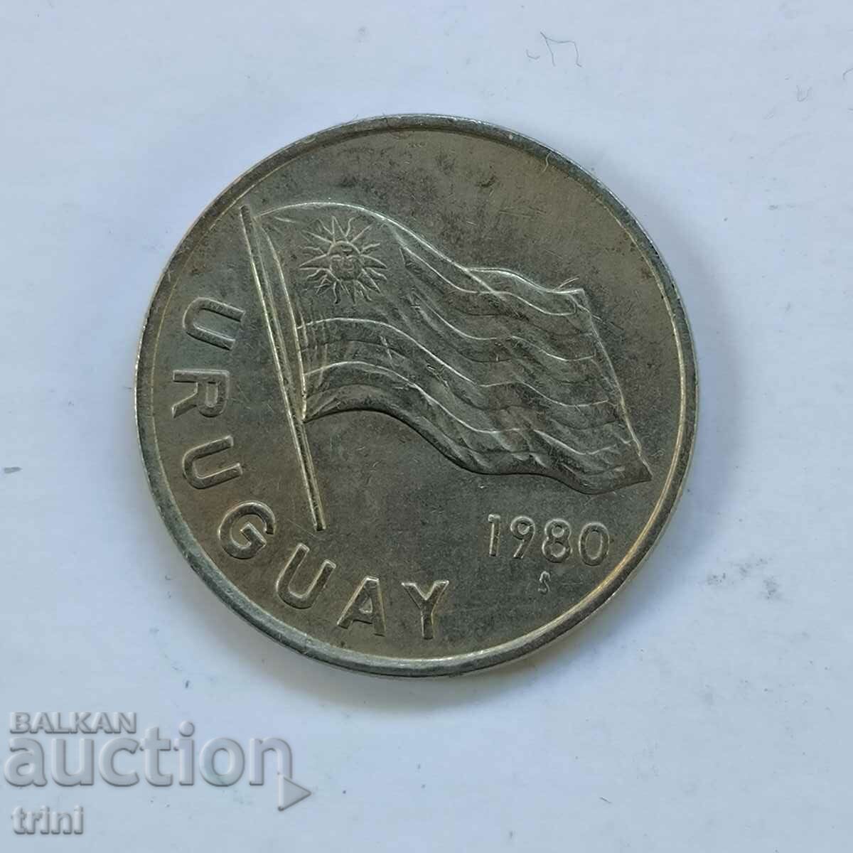 Uruguay 5 pesos 1980 with price 4.00 BGN | € 2.05
