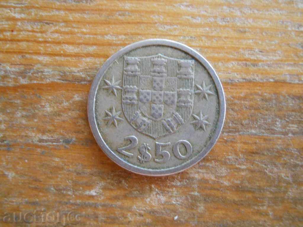2,5 Escudos 1969 - Portugalia