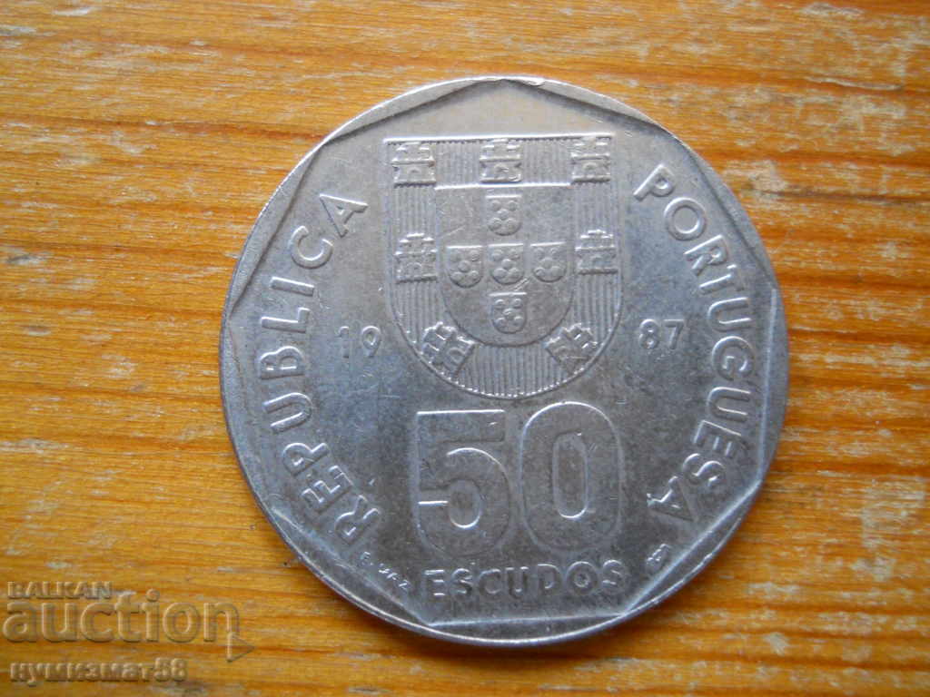 50 ескудо 1987 г. - Португалия