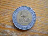 100 escudos 1991 - Portugalia (bimetal)