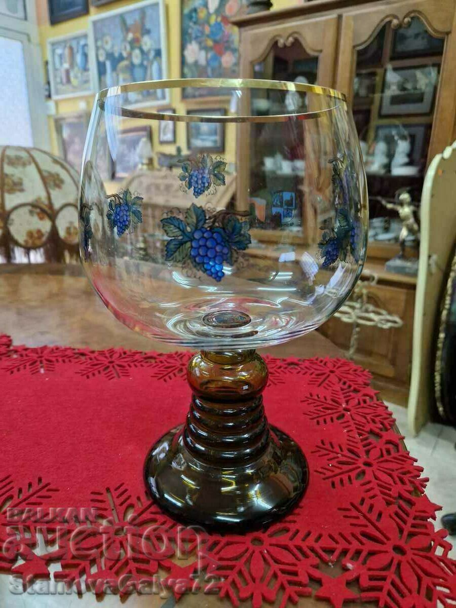 Frumos mare sticlă de cristal german antic cu preț € 44.99 | 87.99 BGN