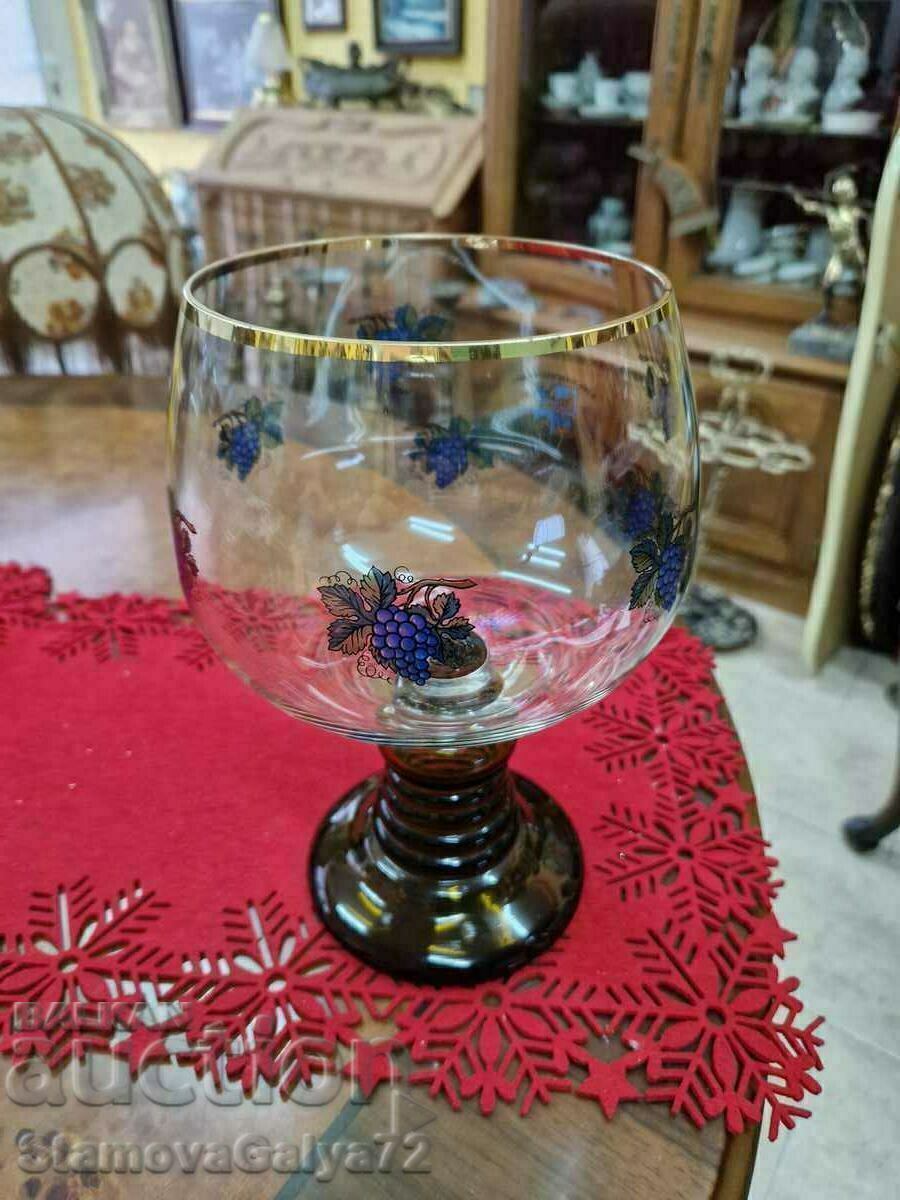 Licitație Frumos mare sticlă de cristal german antic