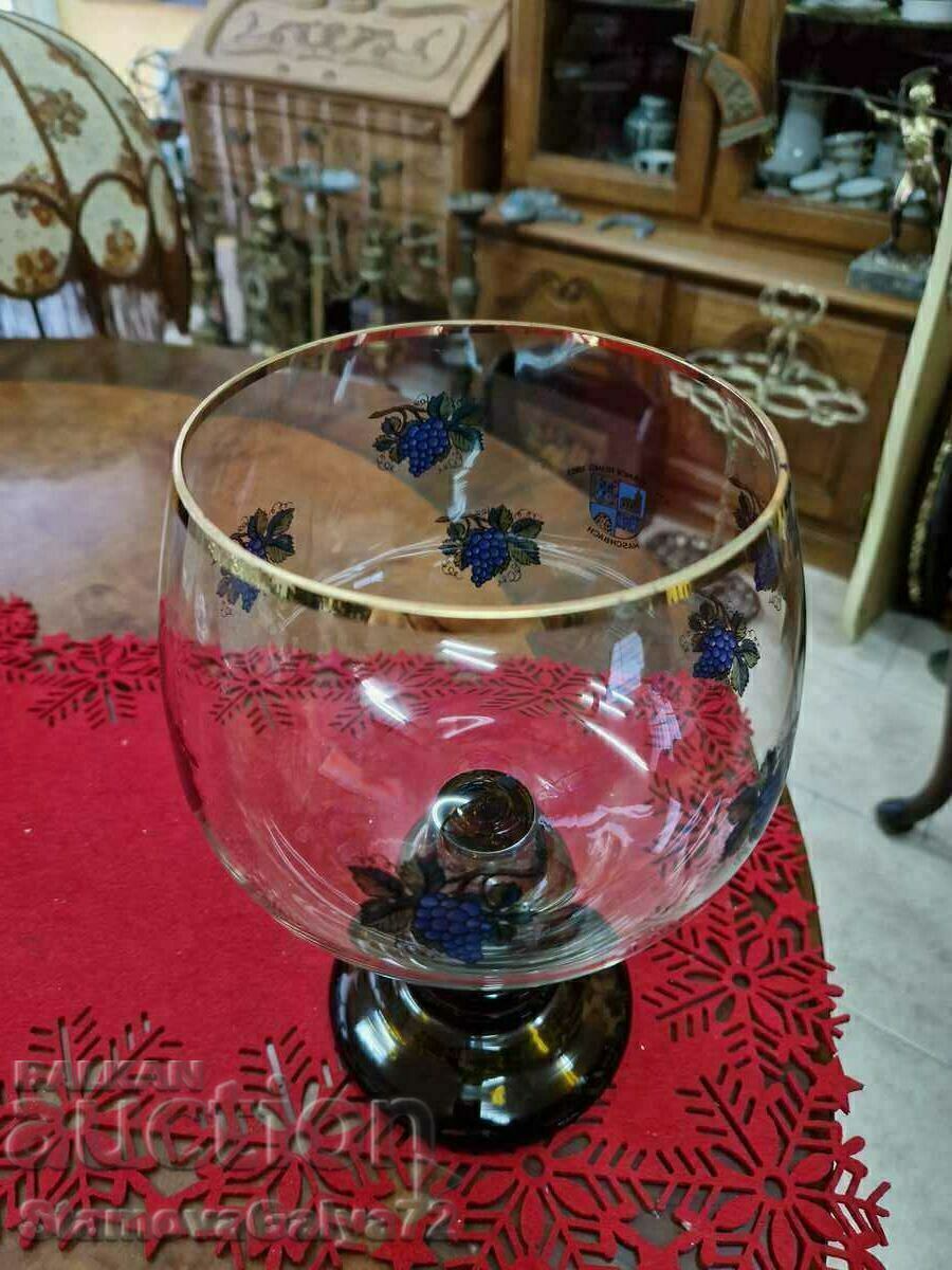 Livrarea Frumos mare sticlă de cristal german antic Livrarea Frumos mare sticlă de cristal german antic