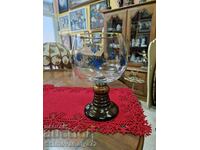 Beautiful large antique German crystal glass