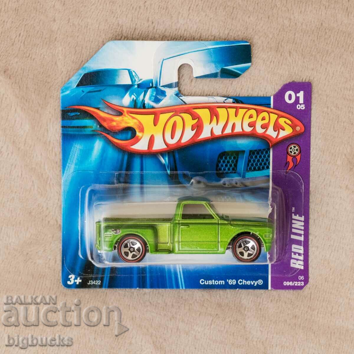 Hot Wheels Custom '69 Chevy метална количка 2006г 1:64