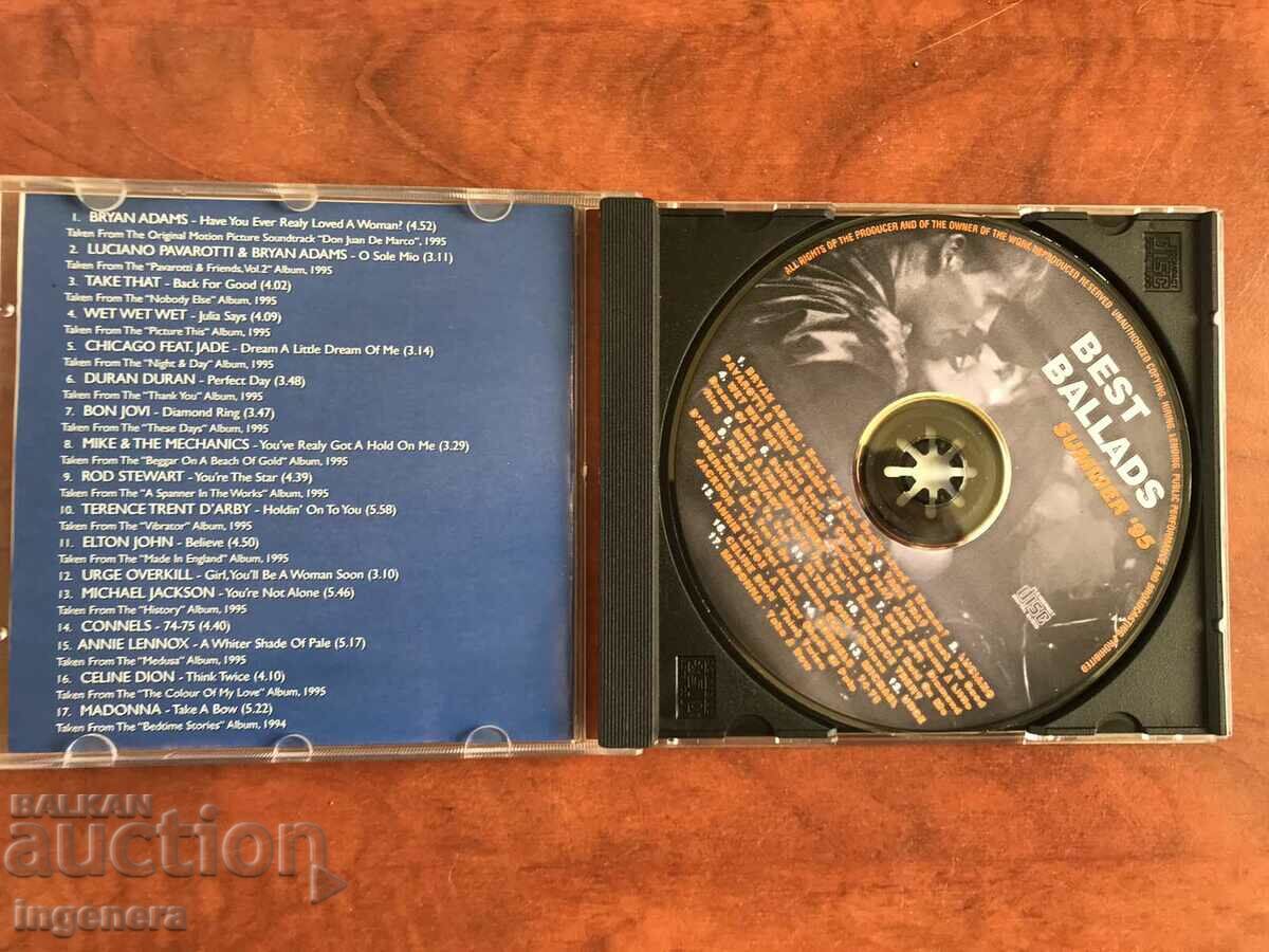 CD CD MUSIC-BALLADS 1995 with price 11.90 BGN | € 6.08 CD CD MUSIC-BALLADS 1995 with price 11.90 BGN | € 6.08