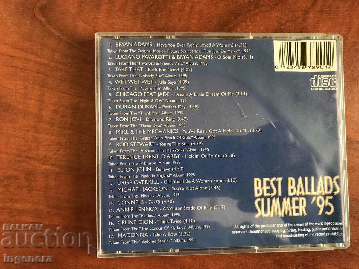 Delivery of CD CD MUSIC-BALLADS 1995 Delivery of CD CD MUSIC-BALLADS 1995