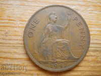 1 penny 1947 - Marea Britanie (regele George al VI-lea)