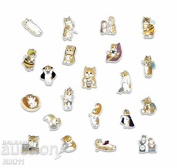 30 pcs. Stickers cats, for notebooks, furniture, walls, cat with price 6.00 BGN | € 3.07 30 pcs. Stickers cats, for notebooks, furniture, walls, cat with price 6.00 BGN | € 3.07