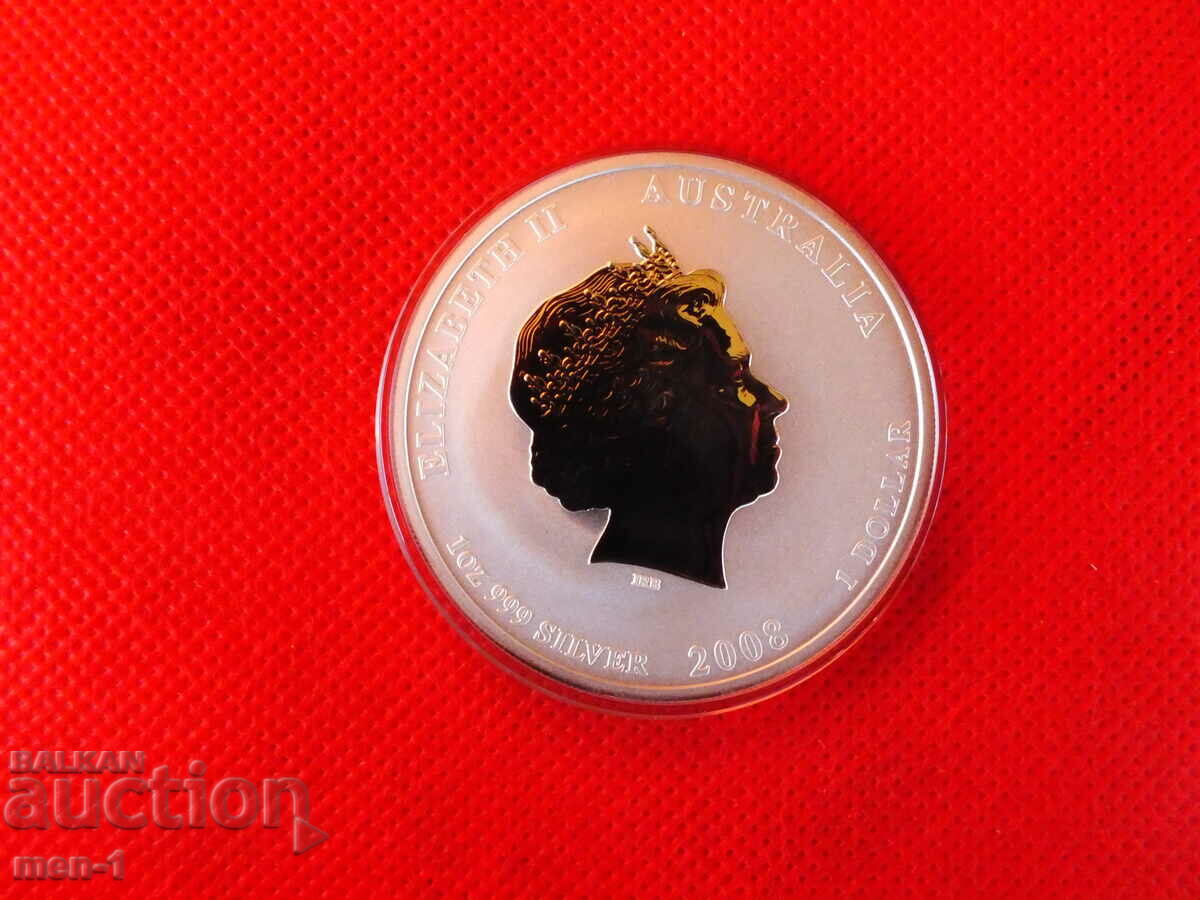 Αυστραλία 1 $ 2008 Έτος του αρουραίου (Δύο ποντίκια) ΑΠΟΔΕΙΞΗ με τιμή 140.00 BGN | € 71.58 Αυστραλία 1 $ 2008 Έτος του αρουραίου (Δύο ποντίκια) ΑΠΟΔΕΙΞΗ με τιμή 140.00 BGN | € 71.58