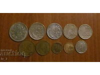 Set complet de monede de schimb 1951 - 1960
