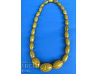 Catalin amber necklace