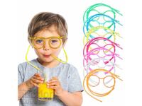 Children's party straws - glasses