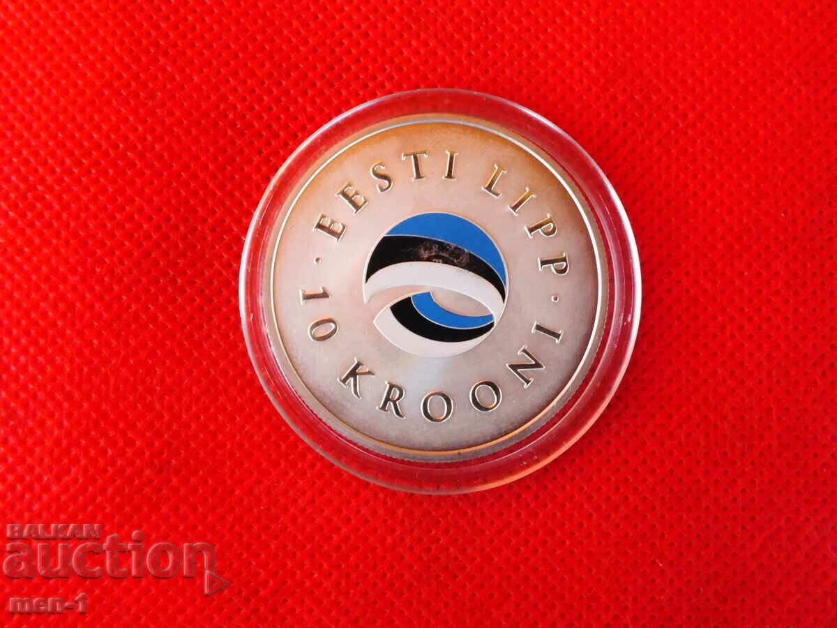 Moneda de Argint ESTONIA 10 Coroane 2004 STRAP