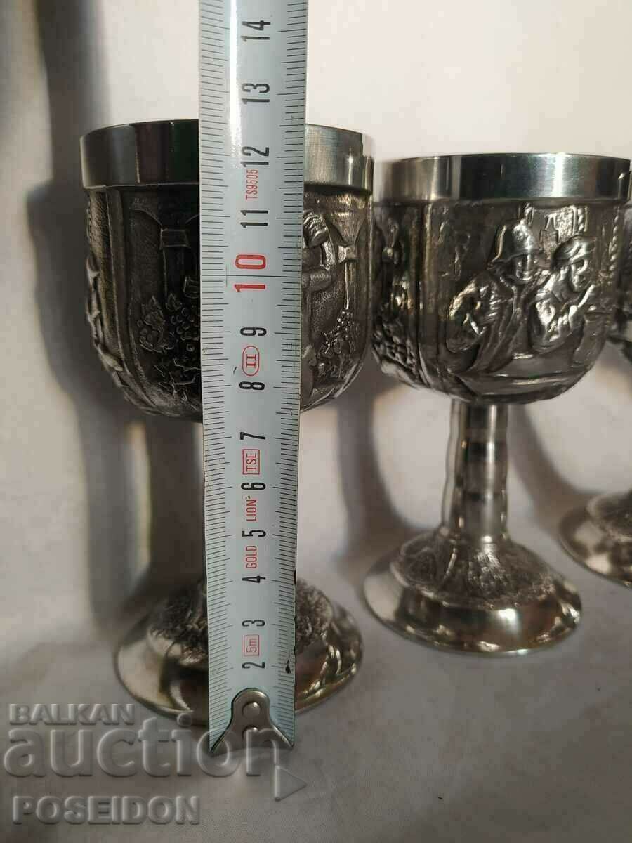 Four wine glasses - 7