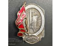 Съветски Нагръден Знак Отличник НКСП Емайл Винт Кораб СССР