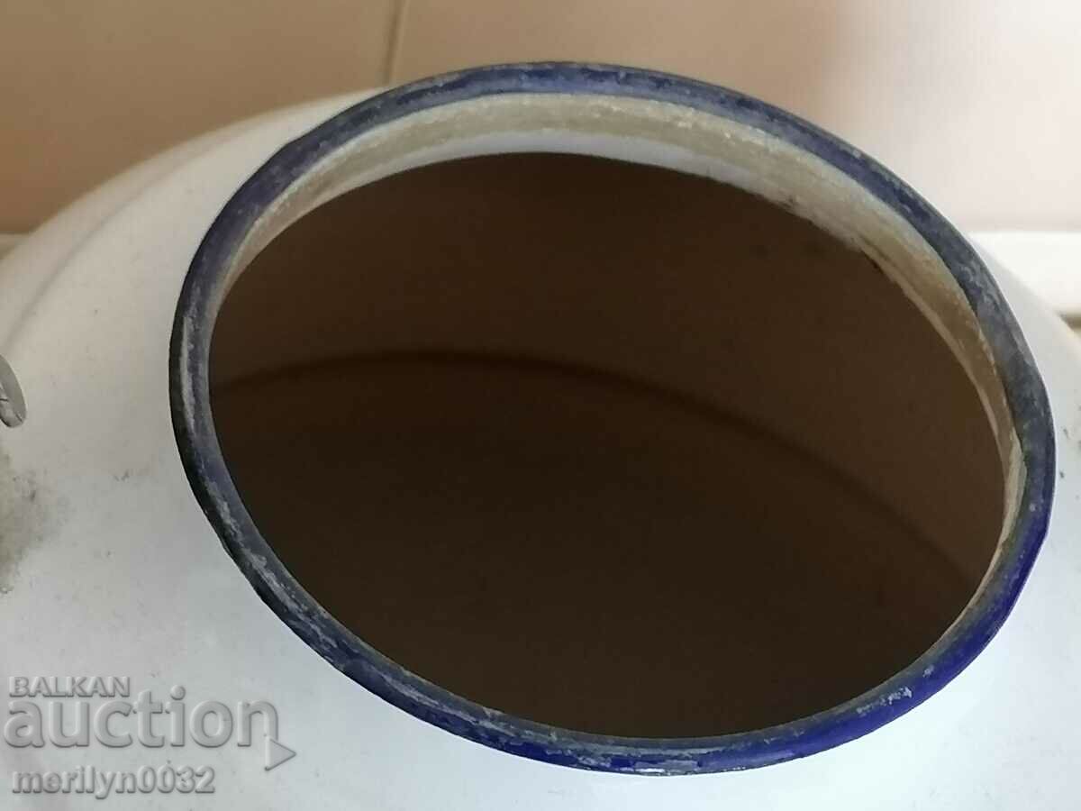 Enameled teapot from sotsa, dish with enamel USSR - 5