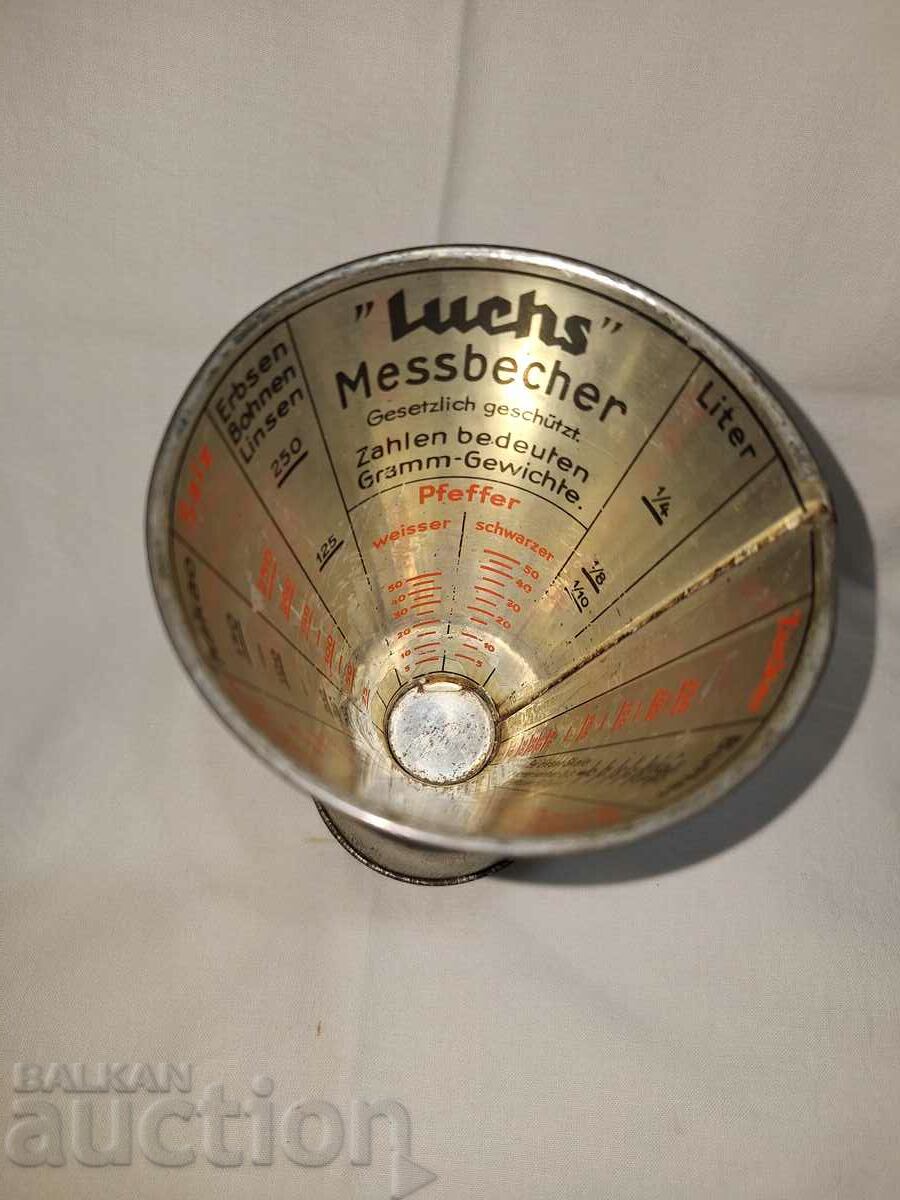 Vintage metal measuring cup--Luchs Messbecher - 6 Vintage metal measuring cup--Luchs Messbecher - 6