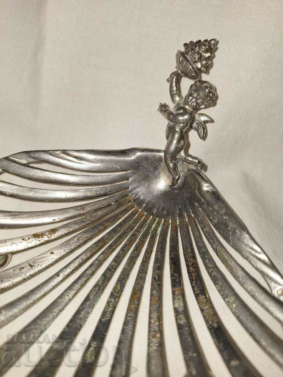 Auction Antique silver plated soap dish Auction Antique silver plated soap dish