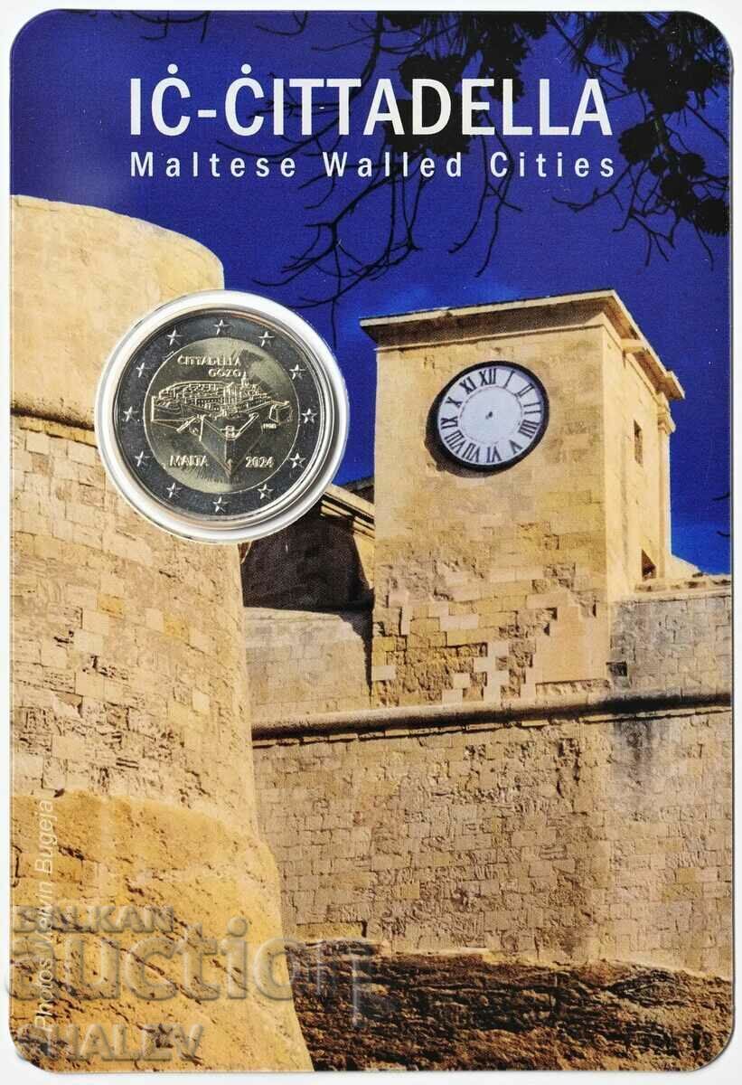 2 Euro 2024 Malta "Cittadella Gozo" /Малта/ (1) Unc (2 евро) - 5