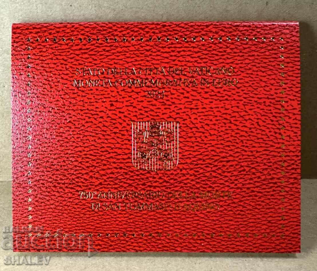 2 euro 2024 Vaticana "Tommaso d'Aquino"(1) Vatican (2 euro) cu preț 65.89 BGN | € 33.69 2 euro 2024 Vaticana "Tommaso d'Aquino"(1) Vatican (2 euro) cu preț 65.89 BGN | € 33.69