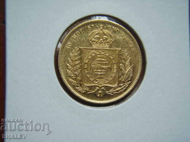 Licitație 10000 Reis 1884 Brazilia (Braziliya) - XF/AU (zlato)