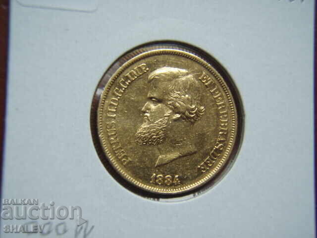 10000 Reis 1884 Βραζιλία (Braziliya) - XF/AU (χρυσός) - 5