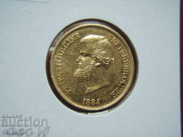 10000 Reis 1884 Βραζιλία (Braziliya) - XF/AU (χρυσός) - 6