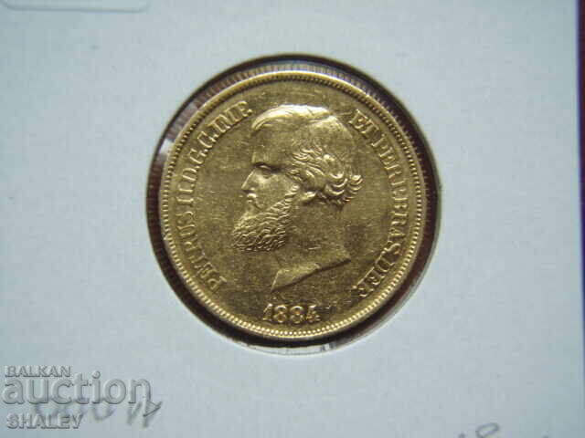 10000 Reis 1884 Brazilia (Braziliya) - XF/AU (zlato) - 7