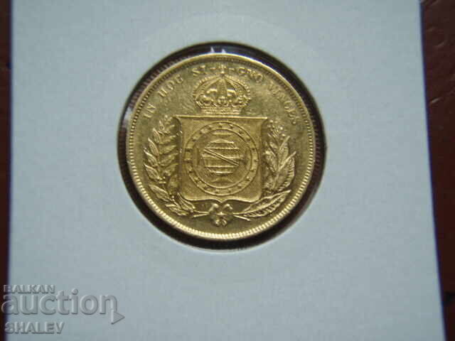 10000 Reis 1884 Brazilia (Braziliya) - XF/AU (zlato)