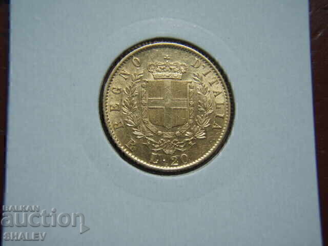 Livrarea 20 Lire 1876 R Italia (20 liri Italiya) - AU (aur) Livrarea 20 Lire 1876 R Italia (20 liri Italiya) - AU (aur)
