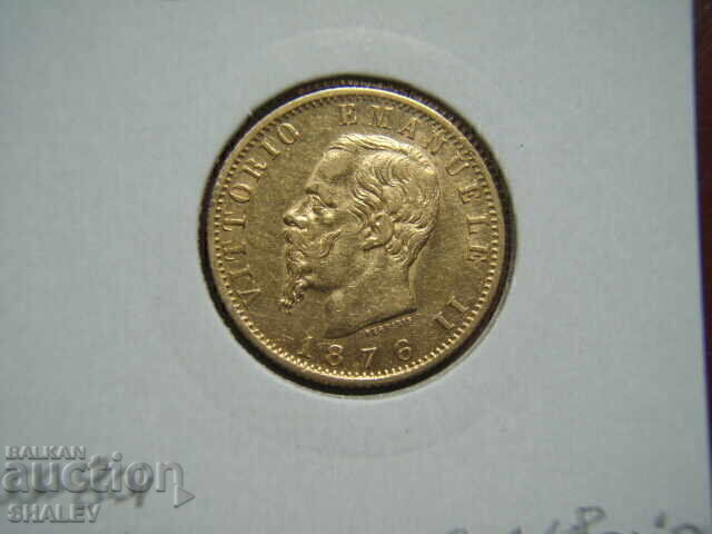 20 Lire 1876 R Italia (20 liri Italiya) - AU (aur) - 6 20 Lire 1876 R Italia (20 liri Italiya) - AU (aur) - 6