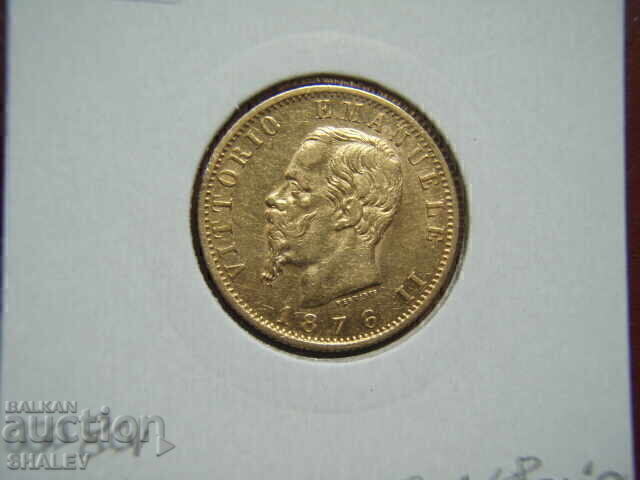 20 Lire 1876 R Italia (20 liri Italiya) - AU (aur) - 7 20 Lire 1876 R Italia (20 liri Italiya) - AU (aur) - 7