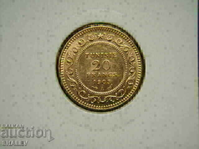 Delivery of 20 Francs 1903 Tunisia - AU/Unc (gold) Delivery of 20 Francs 1903 Tunisia - AU/Unc (gold)