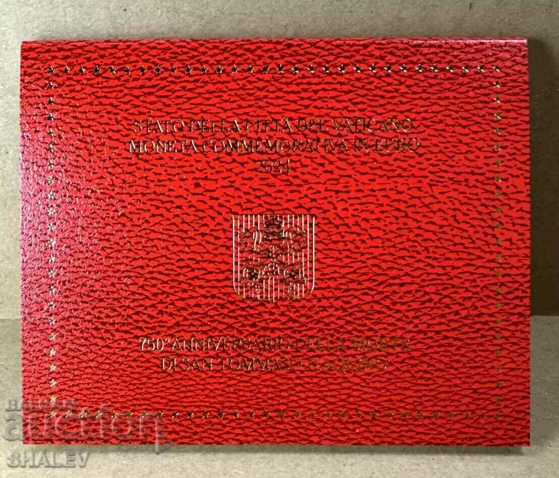2 Euro 2024 Vaticana "Tommaso d'Aquino"(1) Vatican City (2 Euro) with price 65.89 BGN | € 33.69
